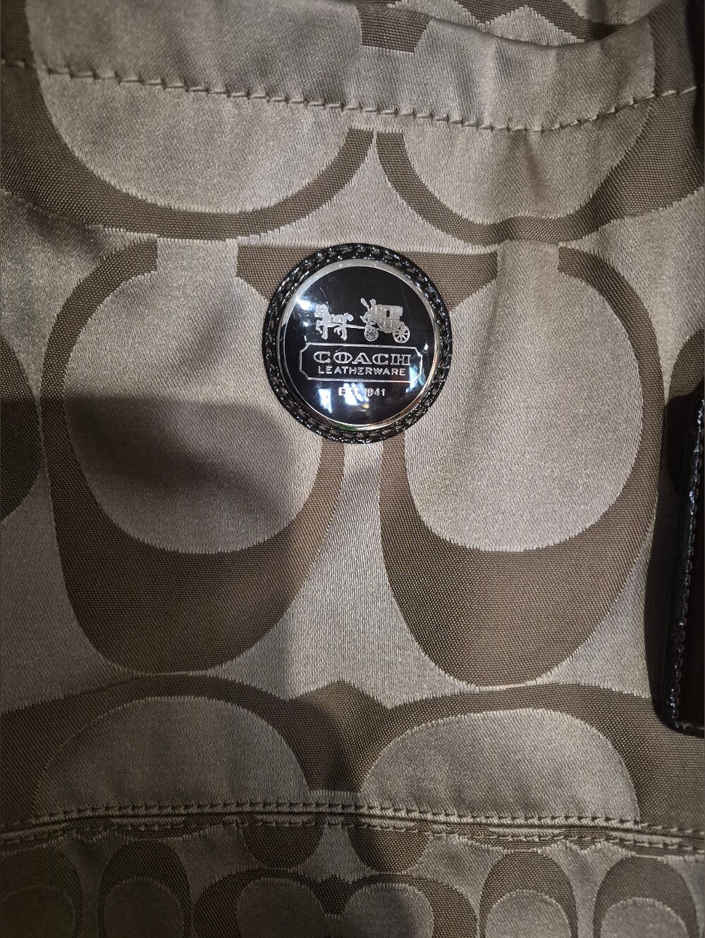 Coach Alex Signature Sateen Tote / Shoulder bag - Picture 3 of 13